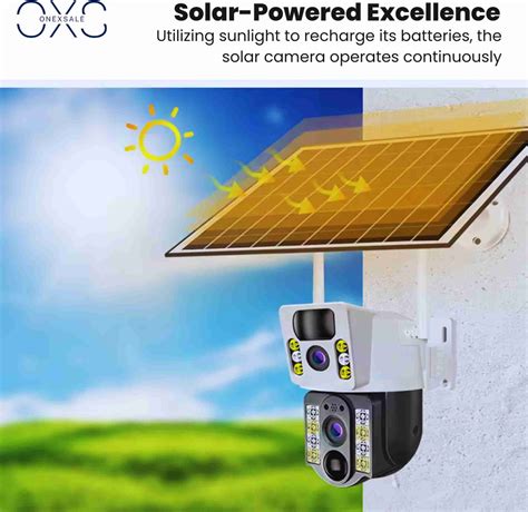 OneXsale Solar CCTV Camera Night Vision V380 pro Live View IP66 ...