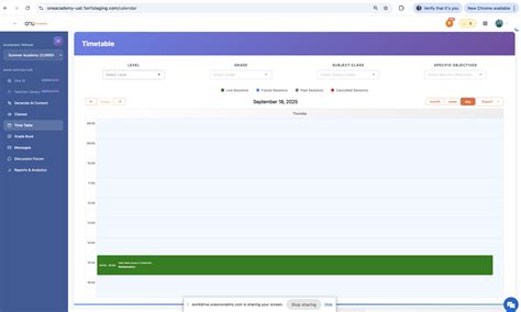 Accessing Live Lessons - One Academy