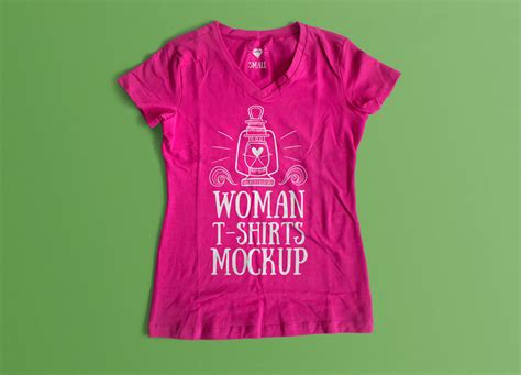 Free Female T-Shirt Mockup PSD - Good Mockups