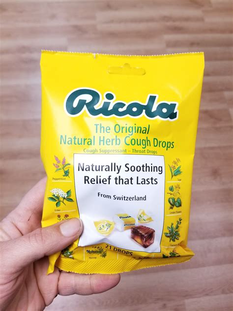 Ricola cough drops original herb 21 drops 3 oz – Artofit