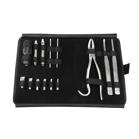 Burgess Wolf Tooth Extractor Large Set of 14-pecs Stainless Steel With ...