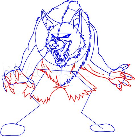 How To Draw A Werewolf Step By - Preferencething Cafezog