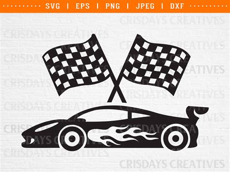 Race Car Svg Racing Car Svg Racing Flag Svg Race Flag Race Car Birthday ...