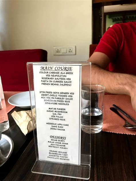 Menu at Time Traveller (Urban Herbivore), Bengaluru, 144-C/1