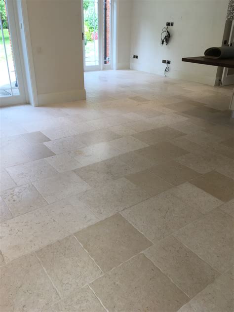 Travertine Floor Renovated Back to Health in Walton-On-Thames - Stone ...