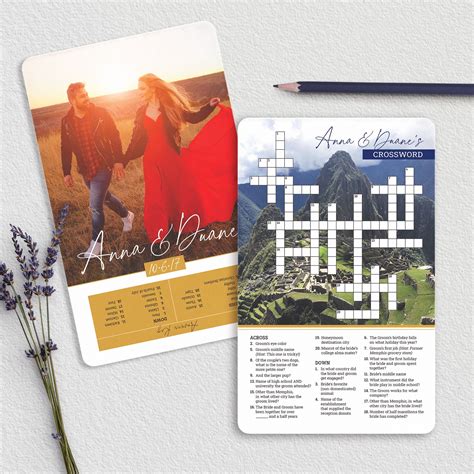 Wedding memento crossword clue 60 photos - Astyledwedding.com