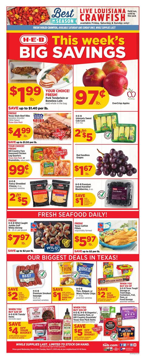 HEB Weekly Ad March 5 - 11, 2025 | WeeklyAds2