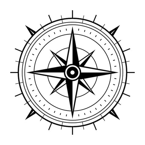 Ikona kompasu Wektor ikona kompasu Symbol kompasu | Premium wektor ...