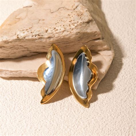 Smara Color Block Wing Stud Earrings – Smara Jewellery