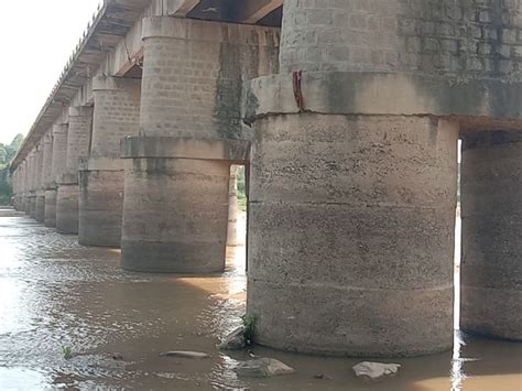 Bridge foundations of 7 rivers in the district are exposed and ...