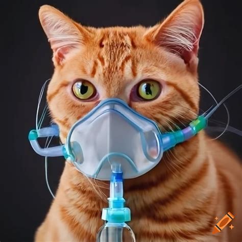 Oxygen Tubing Meme Cat Wearing An Oxygen Mask On Craiyon