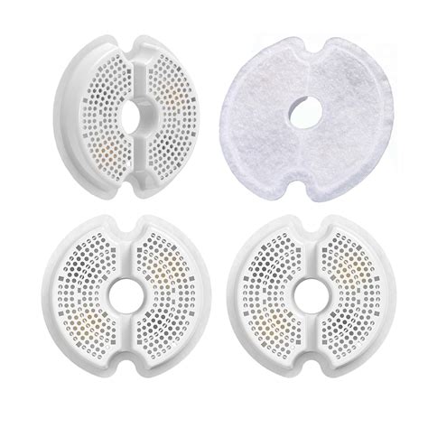 4 Pack Cat Water Fountain Filter, Multiple Filtration Pet Water ...