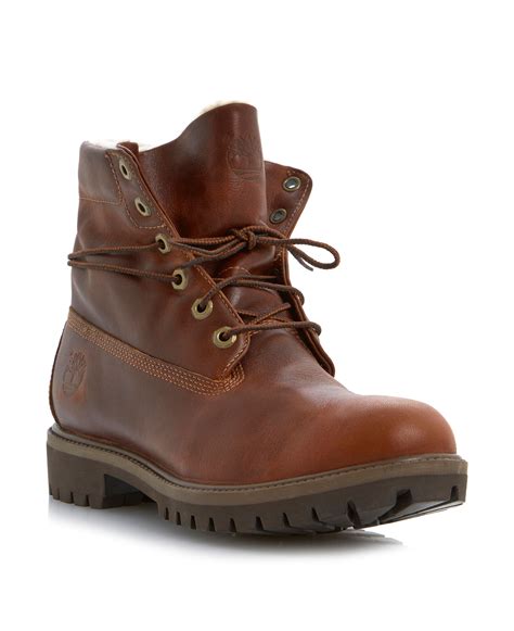 Mens Brown Leather Boots High Top at Erminia Heavner blog