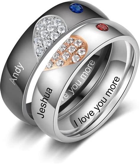 Wendy Made Personalized Wedding Bands for Couples Matching India | Ubuy