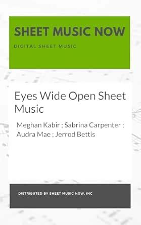 Eyes Wide Open Sheet Music eBook : Kabir, Meghan, Carpenter, Sabrina ...
