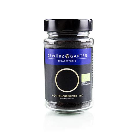Poudre de fruit d`acai Spice Garden, BIOLOGIQUE, 80g, Verre | GOURMET ...
