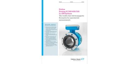 Proline Promag W 300 electromagnetic flowmeter | Endress+Hauser