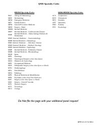 QME Form 31.7 Download Fillable PDF or Fill Online Additional Panel ...