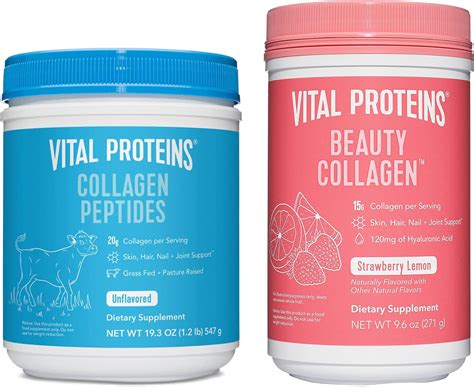 Amazon.com: Vital Proteins Péptidos de colágeno en polvo, sin sabor y ...