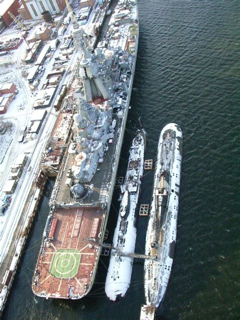 Kirov class battlecruiser Admiral Nakhimov during overhaul [1500 × 2000 ...