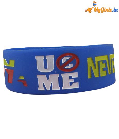 Wrestling Star John Cena Never Give Up Wristband Blue – MyGinie.in