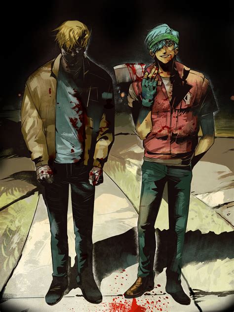 jacket and biker (hotline miami) drawn by g_78hp | Danbooru