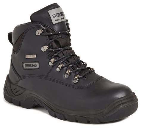 Sterling Waterproof Black Unisex Safety Hiker Boot – Westpoint ...