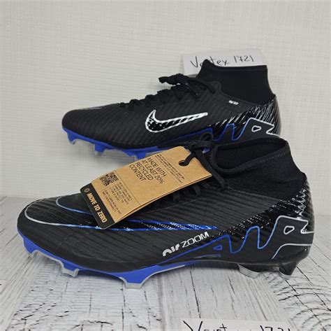 New Nike Zoom Superfly 9 Academy FG/MG Black Blue Mens Soccer Cleats ...