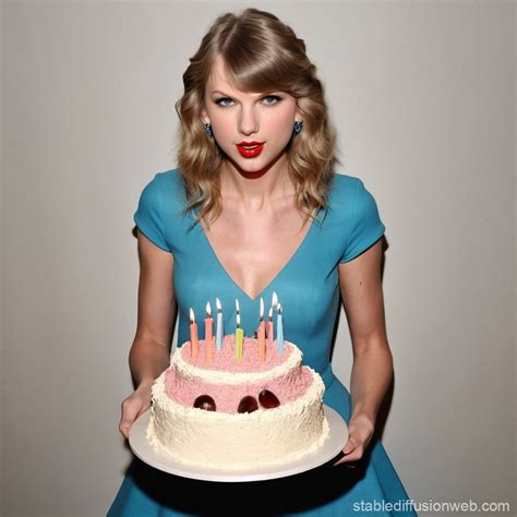 Taylor Swift Birthday Cake | Stable Diffusion Online