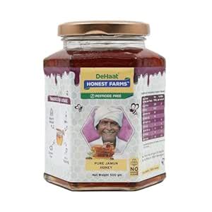 DeHaat Honest Farms Pesticide Free Pure Jamun Honey 500 Gms : Amazon.in ...