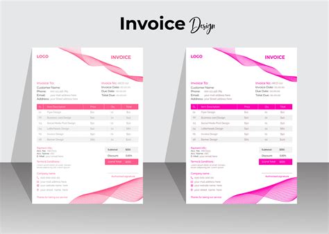 Creative Invoice Design Template :: Behance