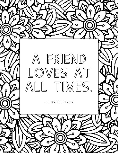 Bible Verse Coloring Sheets Printable Coloring Pages