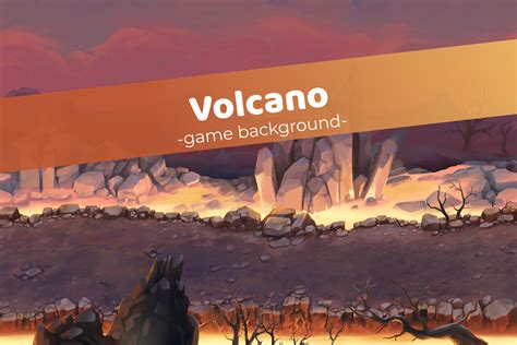 Volcano - Game Background | 2D Environments | Unity Asset Store