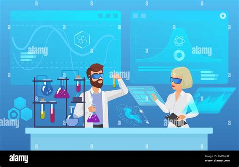 Biotechnology Lab Experiment Cartoon Image 的图像结果