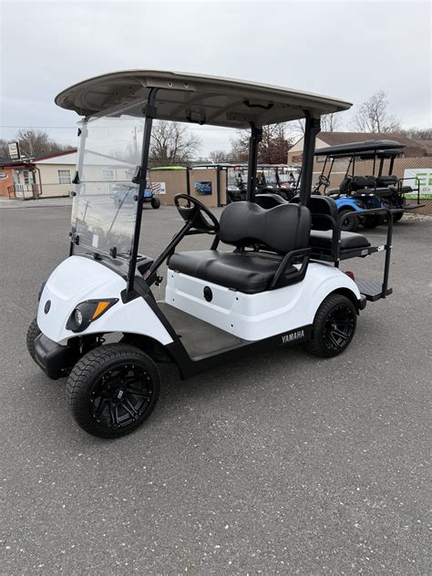 2017 Yamaha Drive2 48 volt custom electric golf cart, Glacier White ...
