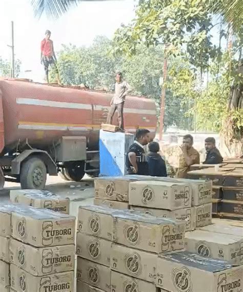 Veraval SMC Raid Seizes Foreign Liquor Tanker Rs 50 Lakh Bootlegger ...