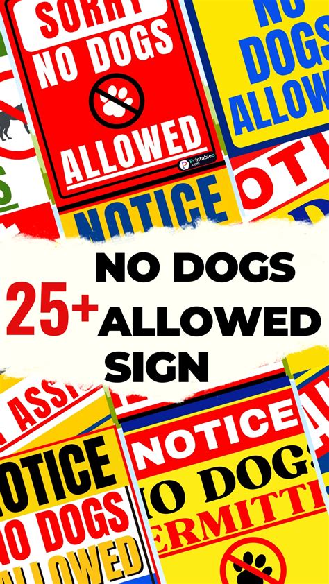 25+ No Dogs Allowed Sign | Download Printable PDFs
