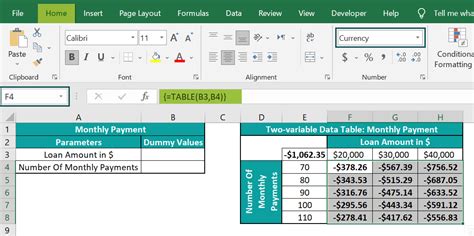 Image result for How to Use a Variable Based Table Formula