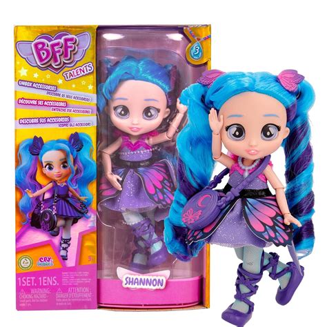 Buy Cry Babies BFF Shannon Fashion Doll With Long Hair Including Outfit ...
