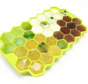 fayby Soft Honeycomb Ice Cube Tray 37 Silicone Ice Cube Mould Easy ...