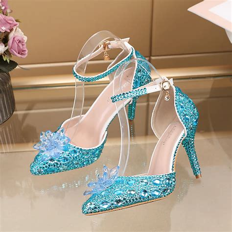 Wedding Shoes for Bride Bridesmaid Women Closed Toe Pointed Toe Silver ...