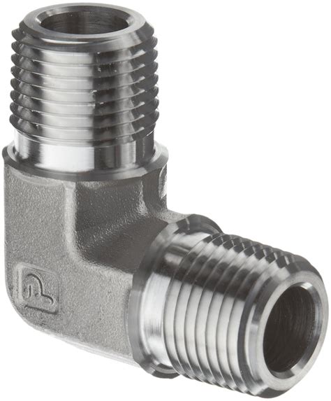 Buy Parker - 2-2 ME-SS Stainless Steel 316 Pipe Fitting, 90 Degree ...