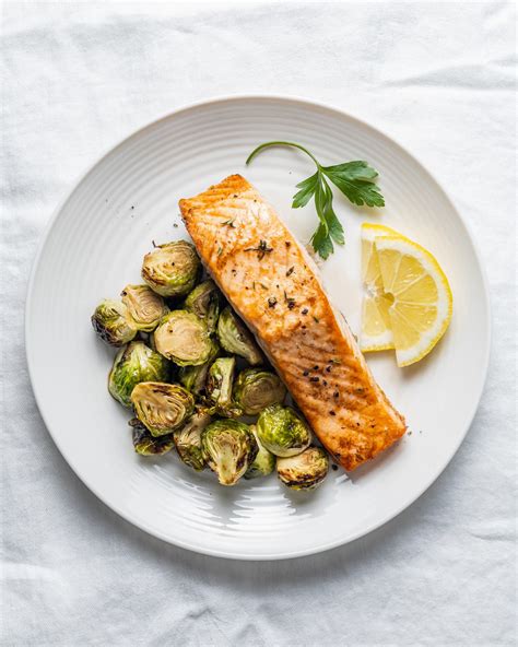 Air Fryer Salmon and Brussels Sprouts | Kitchn