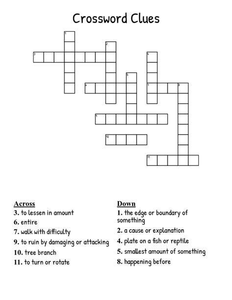 Chop Crossword Puzzle Clues at Holly Brough blog