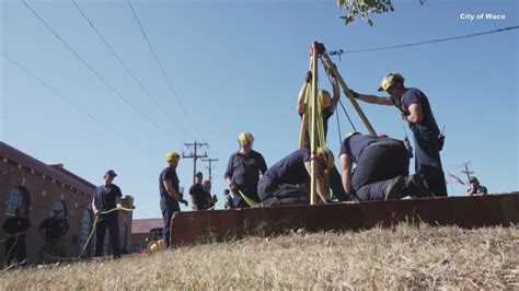 Waco, Texas firefighters conduct confined space rescue Oct. 22 | kcentv.com