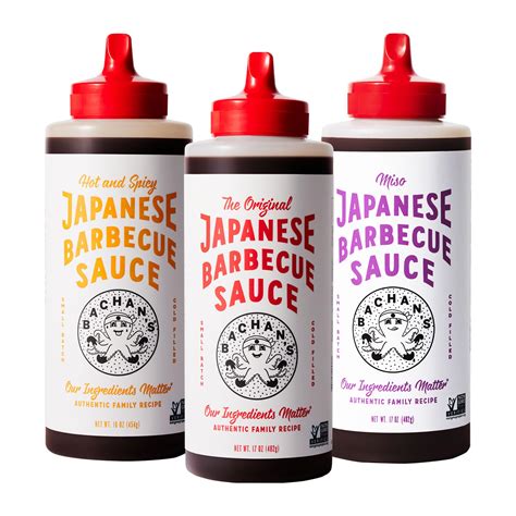 Amazon.com : Bachan's Japanese Barbecue Sauce 3 Pack - 1 Original, 1 ...