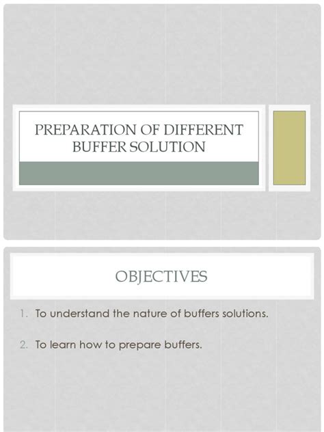 Image result for Buffer Solution Preparation