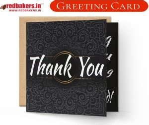redbakers.in Thank You Greeting Card Greeting Card Price in India - Buy ...