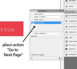 Rezultat imagine pentru How to Button Tool in InDesign
