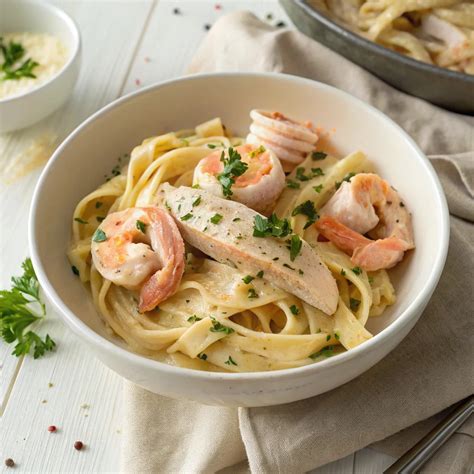 Chicken and Shrimp Alfredo – Best Creamy Pasta Recipe